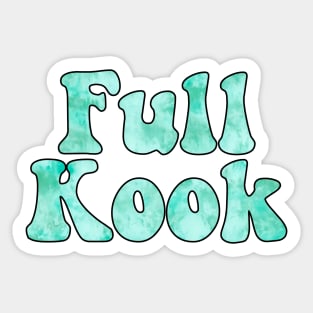 Tie Dye Mint Full Kook Sticker